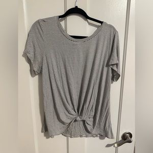 Knotted Striped T-Shirt